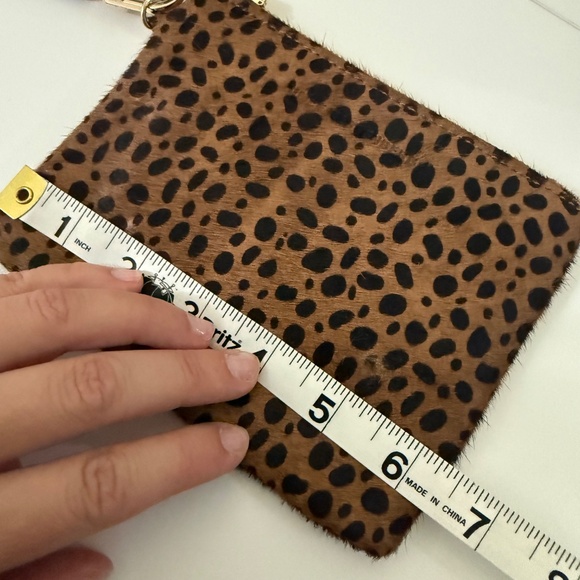 Aimee Kestenberg Leather Calf Hair Animal Print Wristlet Clutch Set | One Size - Picture 6 of 16